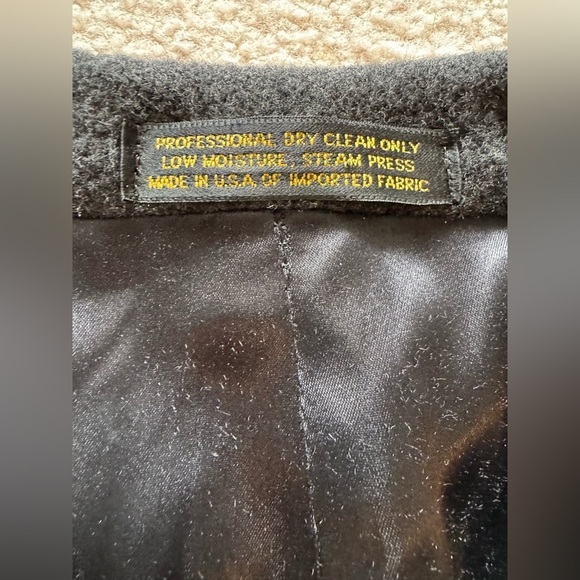 VTG Unisex Tiger Hall Wool Pea Overcoat - Picture 9 of 9